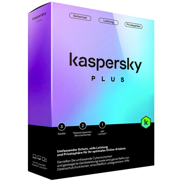 Kaspersky Lab Plus, 5 User, 1 Jahr, ESD (multilingual) (Multi-Device)