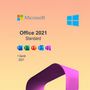Microsoft Office 2021 Standard 32/64Bit ESD 24/7 Versand per E-Mail