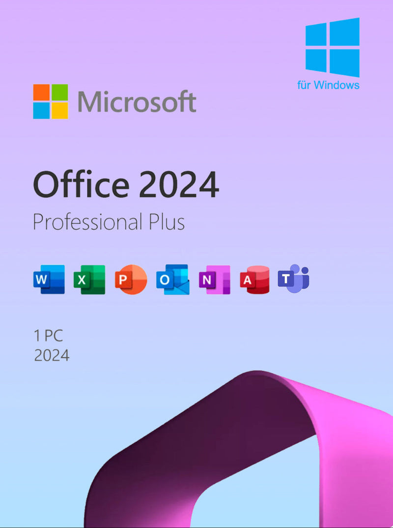Microsoft Office  Professional Plus 2024 -  24/7 Versand per E-Mail 32/64Bit