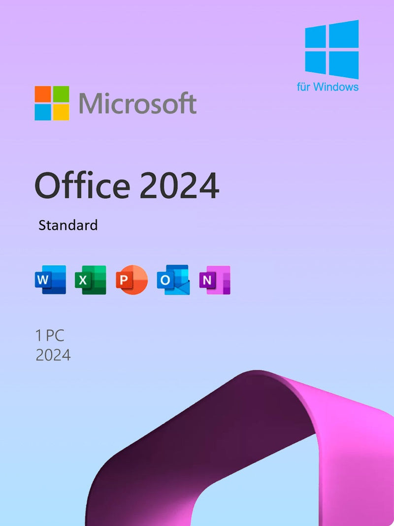 Microsoft Office 2024 Standard - Versand per E-Mail 24/7